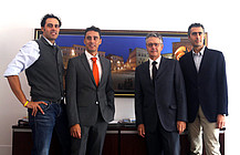 Von links nach rechts: Lorenzo Campanile, Alessandro Campanile, Preisträger Antonio Campanile, Filippo Campanile
